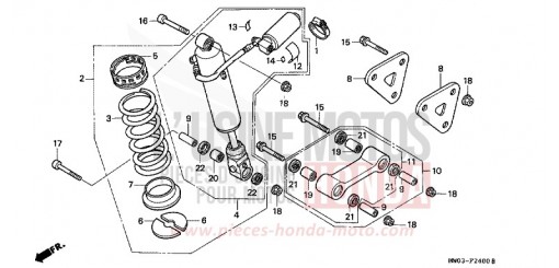 AMMORTIZZATORE POSTERIORE CBR900RRN di 1992